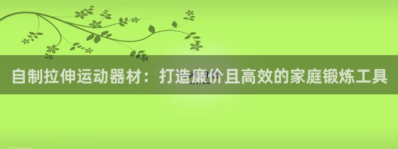 意昂体育3招商电话号码查询：自制拉伸运动器材：打造廉