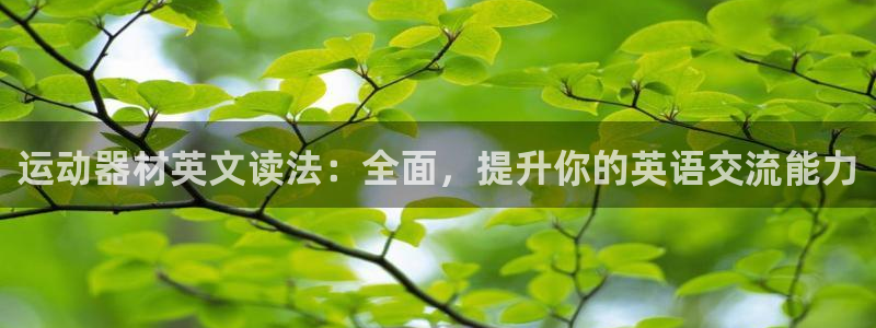 意昂3集团E.ON：运动器材英文读法：全面，提升你的