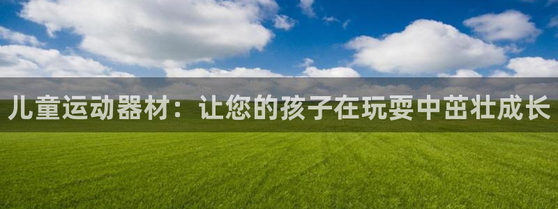 意昂体育3平台注册流程视频：儿童运动器材：让您的孩子